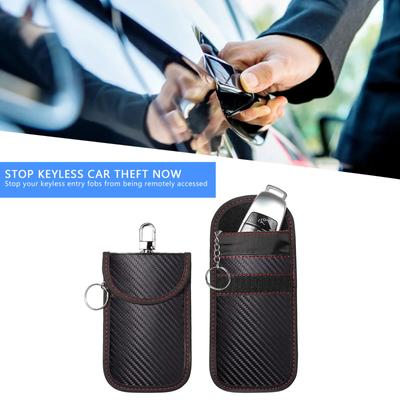 Car Key Signal Shielding Box Remote Control Set Key RFID Shielding Pocket Key Credit Card Bags Organizer for Privacy Protection