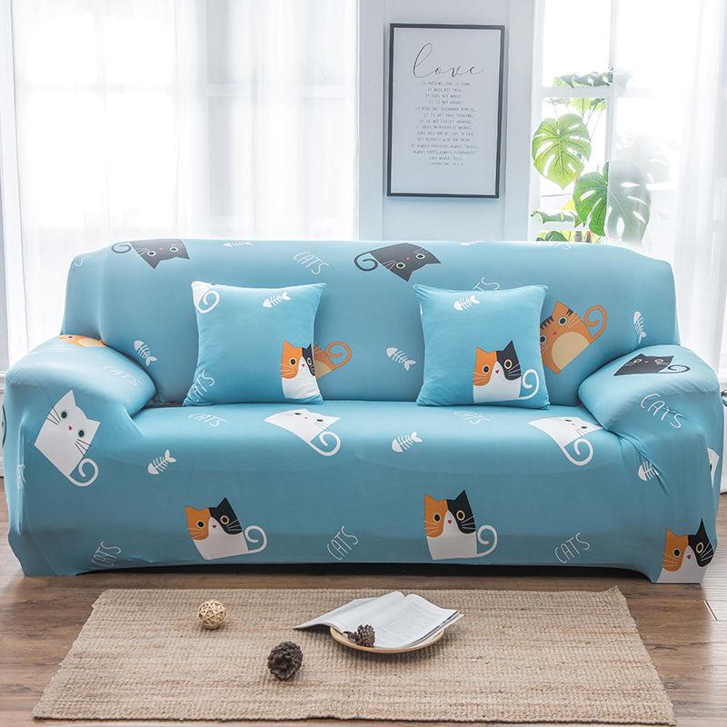 Elastic Floral Printed Sofa Covers for Living Room Strecth Case Pets Kids Anti-dust Big Sofa Slipcovers Couch Cover Chair Cover