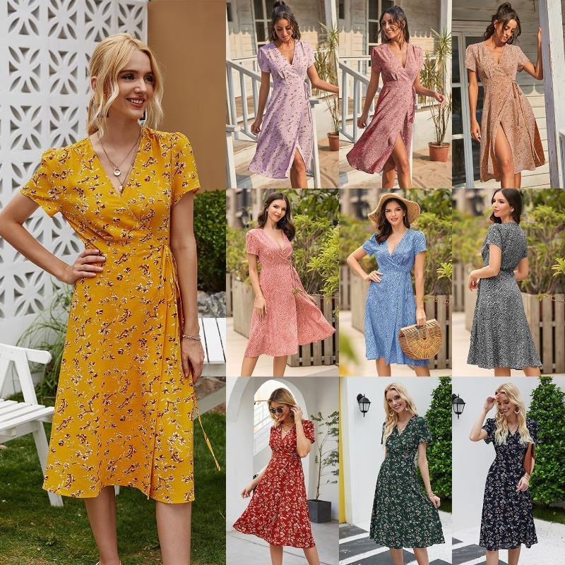 

Платье с лямкой на шее для девочек, повседневная тонкая юбка для отдыха, летняя женская посылка, длинное платье до бедра, элегантное платье высокого класса, женская мода, сексуальная женская одежда