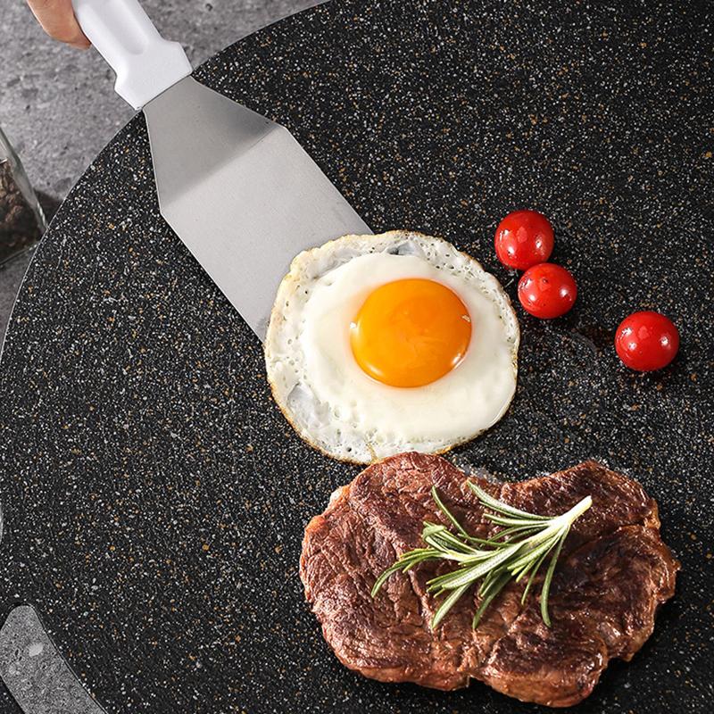 1pc Kitchen Utensils, Stainless Steel Cooking Spatula, Deep Fried Plate Grill Pancake Steak Spatula, Pizza Cake Transfer Spatula