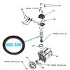 DAC-308 CAC-248-2 Piston Ring Compatible with Craftsman Air Compressor K-0650 K-0058 KK-4835 KK-5081 A02743 (4/Pack)