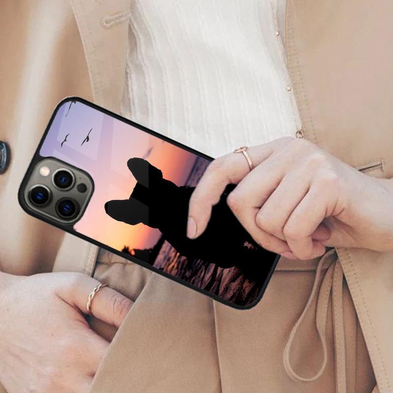 Frenchie in Sunglasses Black Magnetic Phone Case For APPLE iPhone 17 Air 16 14 13 12 Pro Max 15 Plus Wireless MagSafe Cover