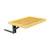Small Room Bed Shelf Tray with Slip Under Mattress Fit, Raised Lip Wood Top, and Fold-Up Form for Sofa Side Use