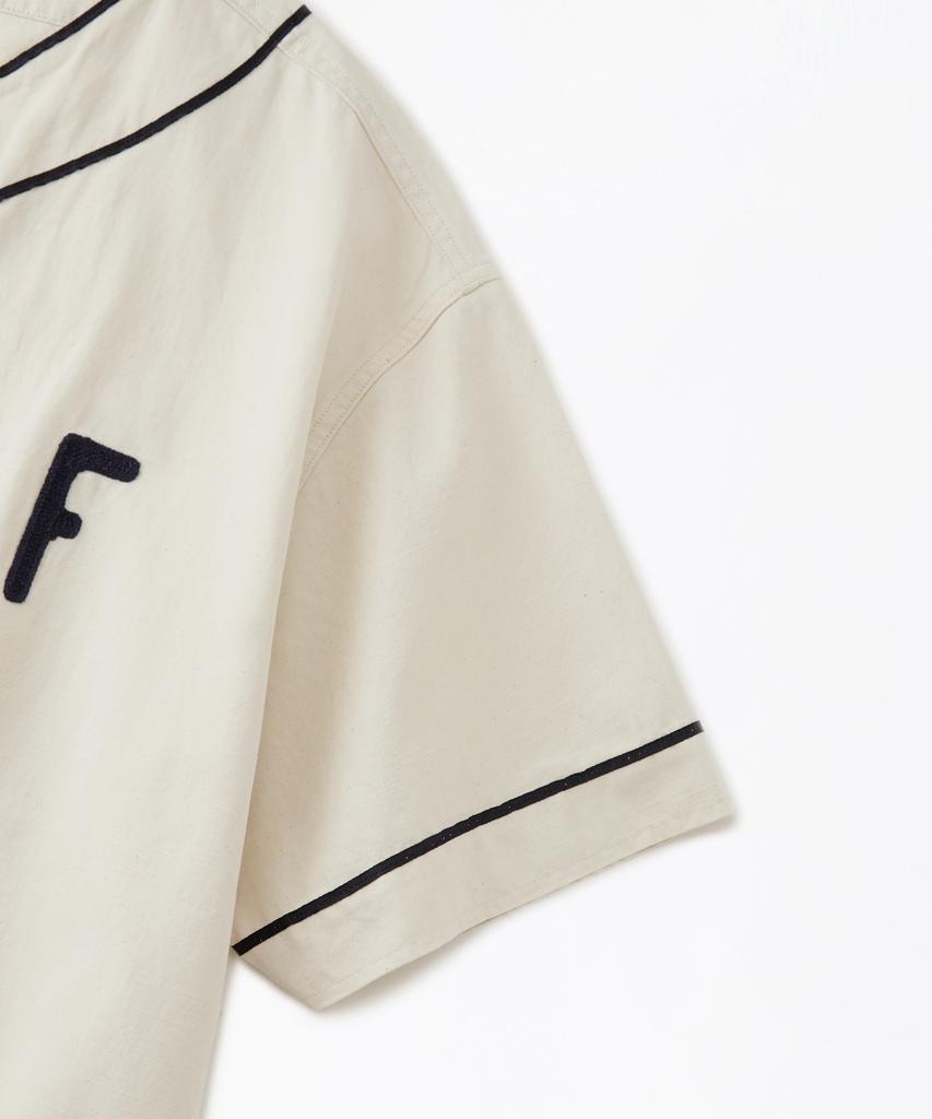 OUTSTANDING Vintage Baseball Half Shirt_Ivory