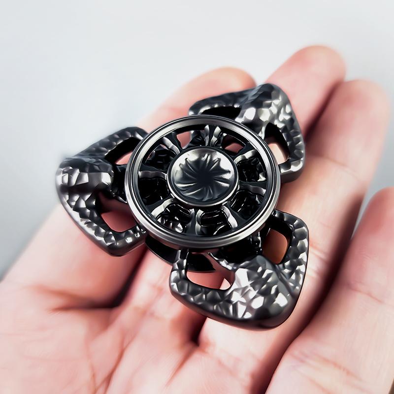Hand Metal Fidget Spinner Roller Fingertip Rotating Spinning Top Tip Edc Stress Easing Toy Adults Anti Anxiety For Women