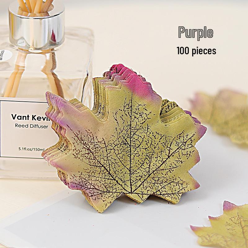 Artificial Red Maple Leaf & Green Leaves Decoration for Kindergarten, Shop Windows, and Landscaping