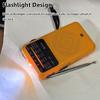 Mini Pocket DSP Radio Best Reception FM AM SW Radios Receiver with Flashlight Loudspeaker 3.5mm Headset Jack Rechargeable Radio