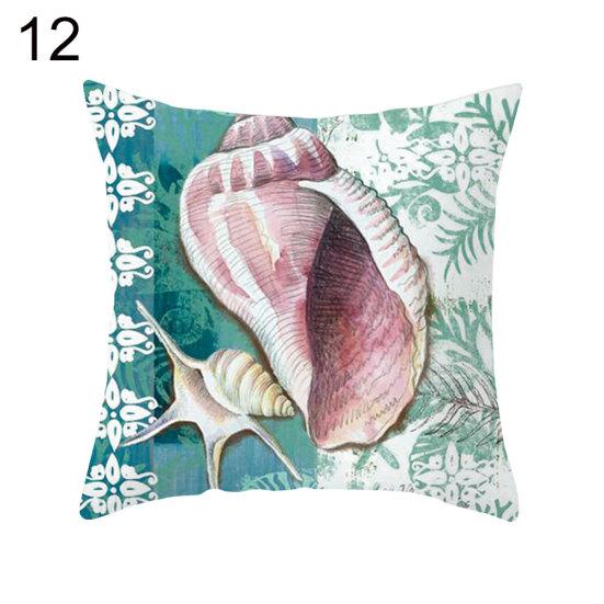 Ocean Starfish Mermaids Sea Turtle Soft Cushion Cover Pillow Case Home Decor