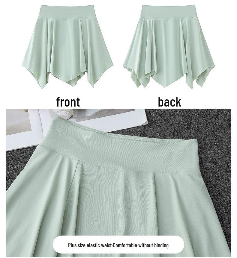 Women's Summer 2025 Quick-Dry Sportswear Set: Pleated Tennis Skort and Fitness/Yoga Outfit