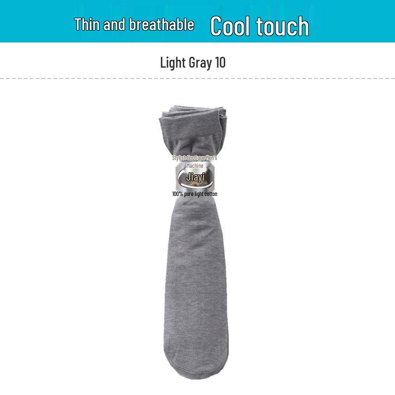 10 Paar Herren Strapazierfähige Laufmaschenfeste Seidenstrümpfe - Atmungsaktive Wadenlange Business-Socken