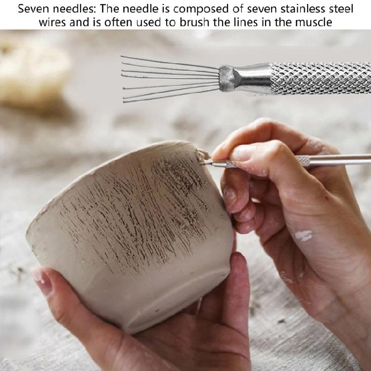 Polymers Clay Sculpting Modelings Needle Detail DIY Potterys Brush Bakeware Acce