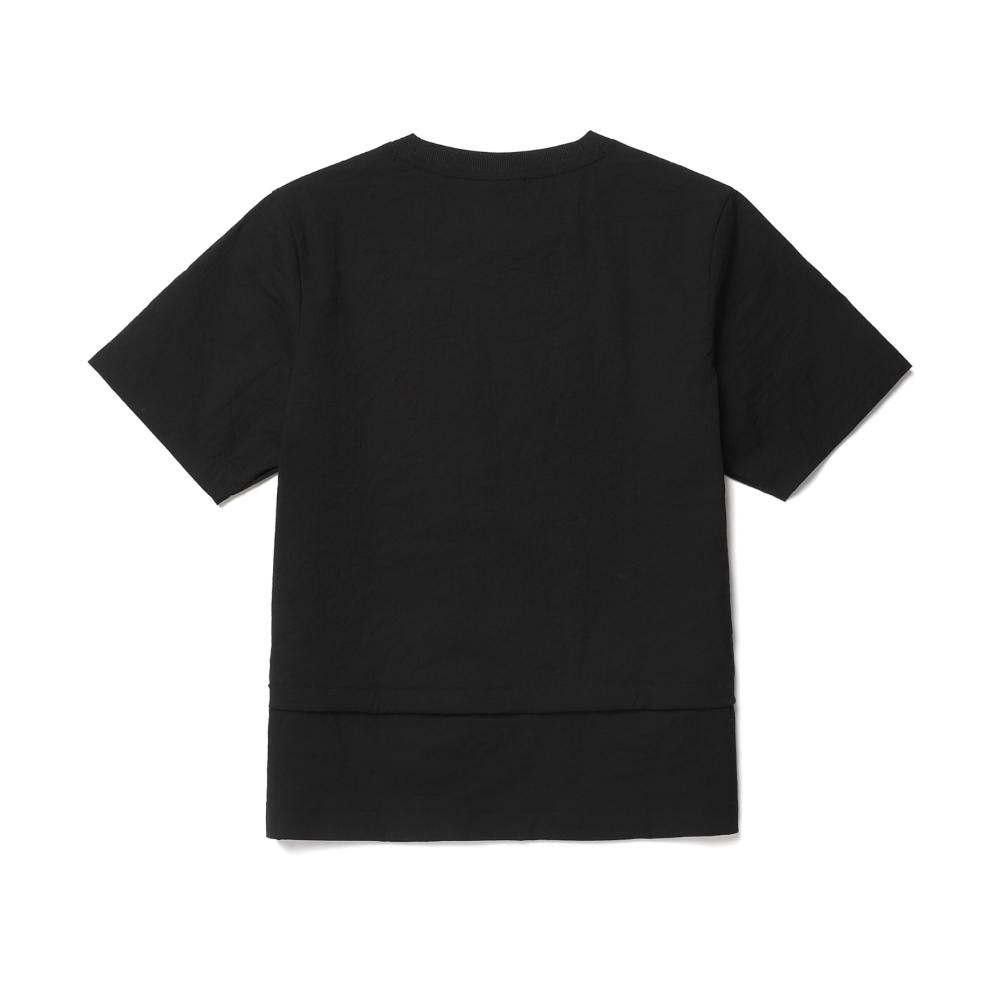 [Snowpeak] Minute Women's String Short Sleeve T-shirt Black (S26MWFTS73)