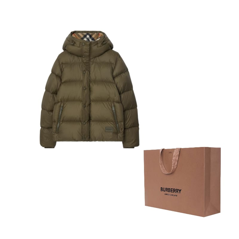 Burberry Dūnu Jakas Vīriešu Armijas Zaļas