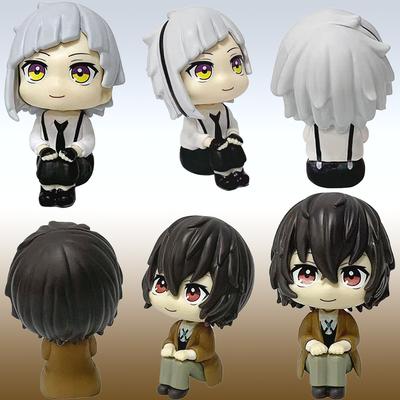 YENİ 10cm Bungou Stray Dogs Anime Figürü Yukarı Bak Nakajima Atsushi Aksiyon Figürü Q Sürümü Dazai Osamu Figürü PVC Koleksiyon Oyuncak