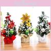 Charming 20cm Miniature Christmas Tree With Pvc Material And Vibrant Color Options Perfect For Holiday Seasonal Decorations