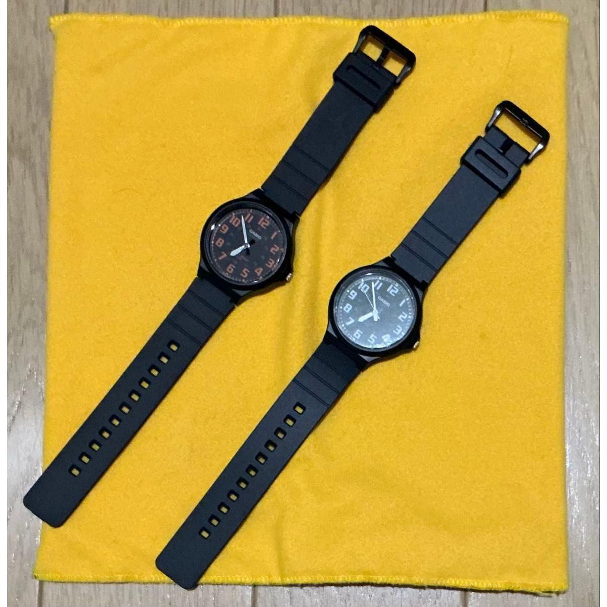 Good Condition CASIO Casio Watch Men s Cheap Casio Chipkashi Overseas Model Analog MW-240-3BV Set of 2
