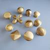 Brass Gold Flower Shape Cabinet Knob Pulls Polished Solid Brass Ball Kitchen Drawer Knob Handle
