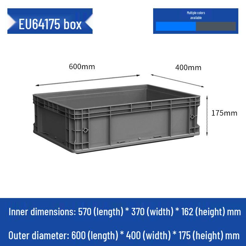 Large Rectangular Plastic Storage Box with Lid – Industrial Organizer & Tool Turnover Box