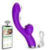 2in1 Women App Tongue Licking Vibrator Clitoral Massage G-Spot Orgasm Powerful Vibrating Dildo Stimulator Female Adult Sex Toys