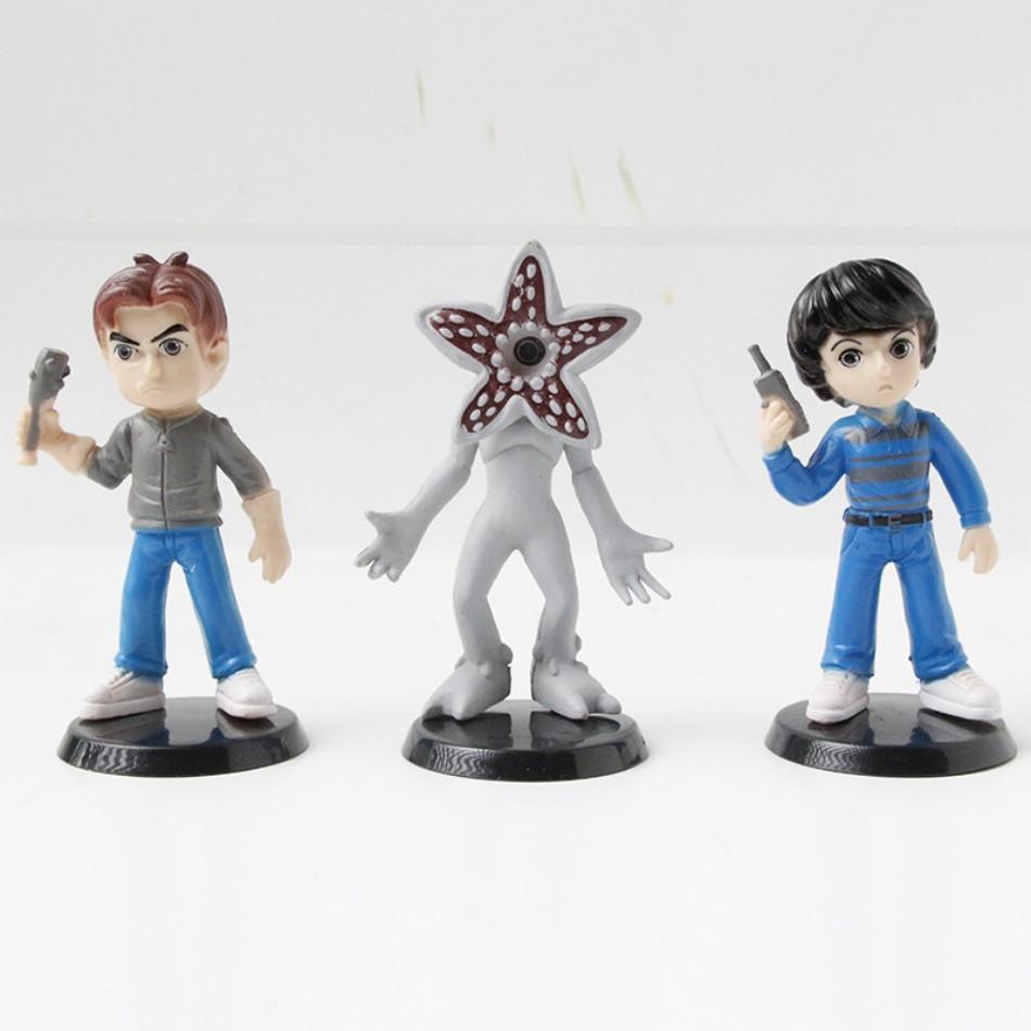 6-12Pcs/ Set Q Version Eleven Will Nancy Steve Figure Demogorgon D'Artagnan Action Figure Movie Model Toys Kids Gift