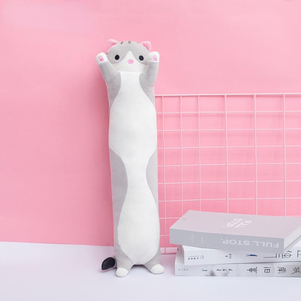 50/70/90/110cm Cute Soft Long Cat Pillow Plush Toys Stuffed Pause Office Nap Sleep Pillow Cushion Gift Doll