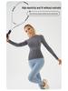 Autumn/Winter Long-Sleeve Yoga Top: Slim, Breathable Modal Cotton Body Shaper for Running and Fitness.