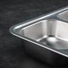 ZISIZ 304 Stainless Steel Divided Cafeteria Plate