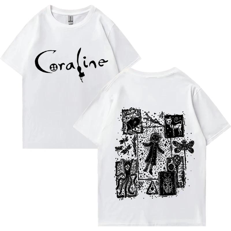 Caroline Movie Graphic Retro T-shirt 2025 Men's Fashion Retro T-shirt 100% Pure Cotton short-sleeved Men's T-shirt