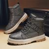 WinterBoots Men Casual High Top Shoes Sneakers Motorcycle Roman Ankle Boots Men British Style Outdoor Sneakers Punk Botas Hombre