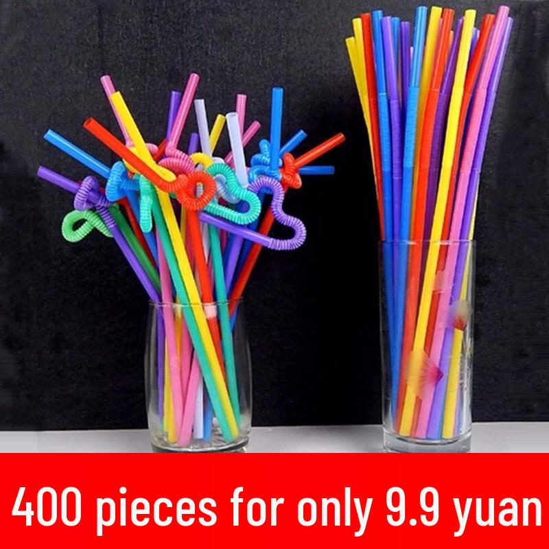 ZISIZ Artistic Disposable Drinking Straws