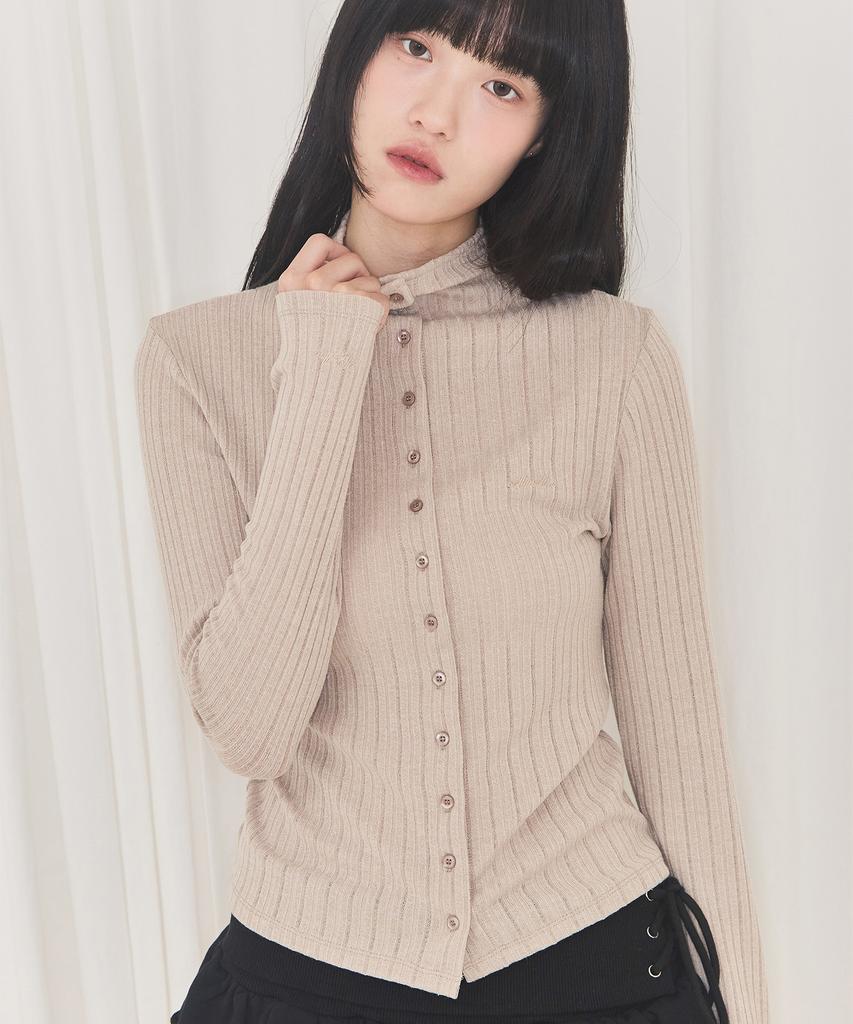 Alkialka High-Neck Long Sleeve (Beige)