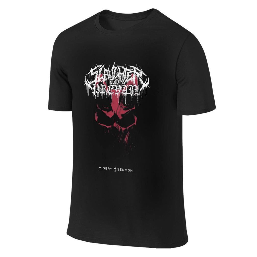 SLAUGHTER TO PREVAIL Band 100 Cotton T-Shirt For Men Beach Streetwear T Shirts O Neck Harajuku Tees Oversize Casual Clothing