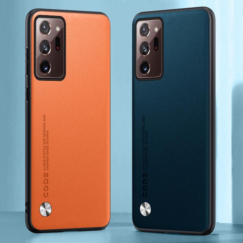 Luxury PU Leather Case For Samsung Galaxy Note 20 Ultra Back Cover Matte Silicone Protection Phone Case For Samsung Note20 Ultra