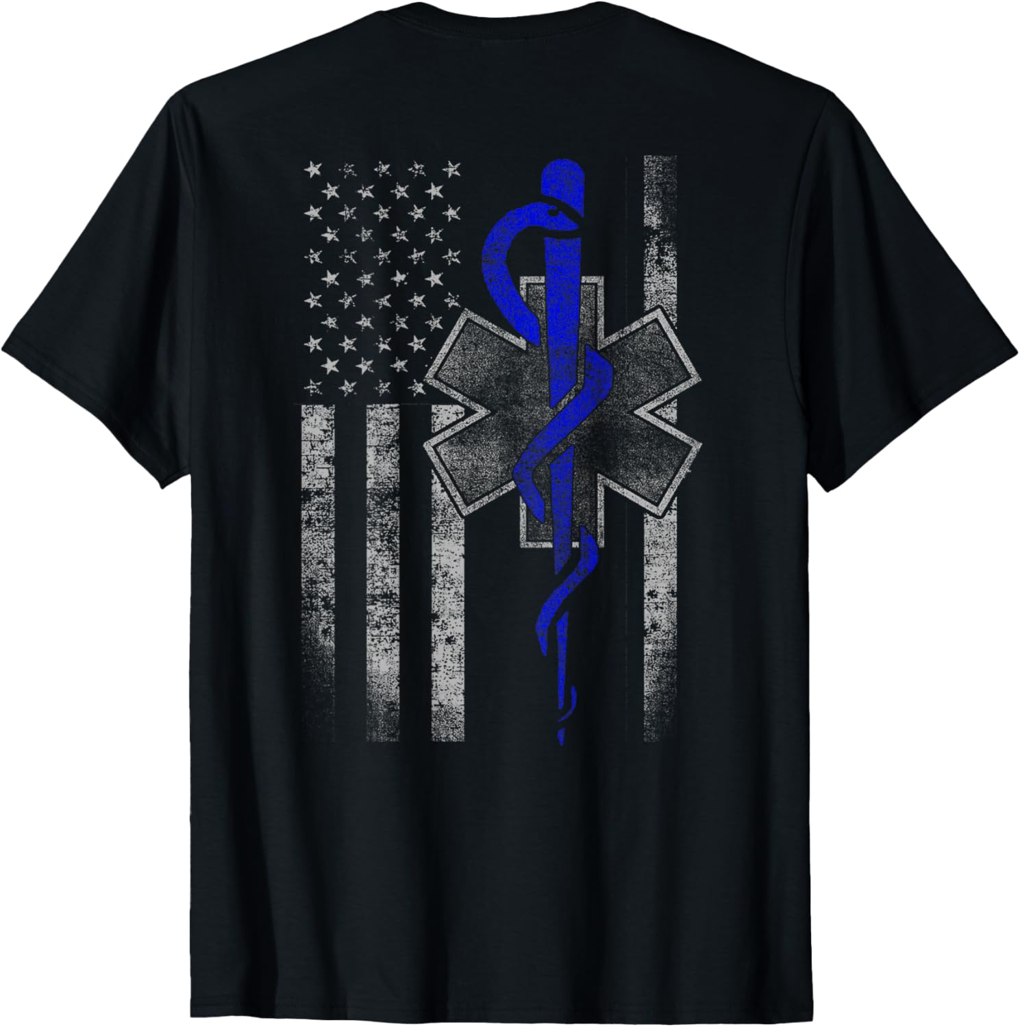 vintage USA Flag First Responder EMS EMT Paramedic TShirt 100 Cotton ONeck Short Sleeve Summer Casual Mens Tshirt Streetwear S