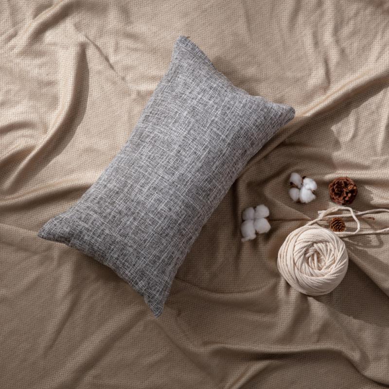 

1 шт. наволочка льняной чехол для подушки украшение дома домашний диван прикроватная подушка чехол наволочка наволочка grey 30cmX50cm