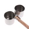 1PC Stainless Steel Birds Parrot Feeder Round Aviary Pet Food Water Feeding Bowl