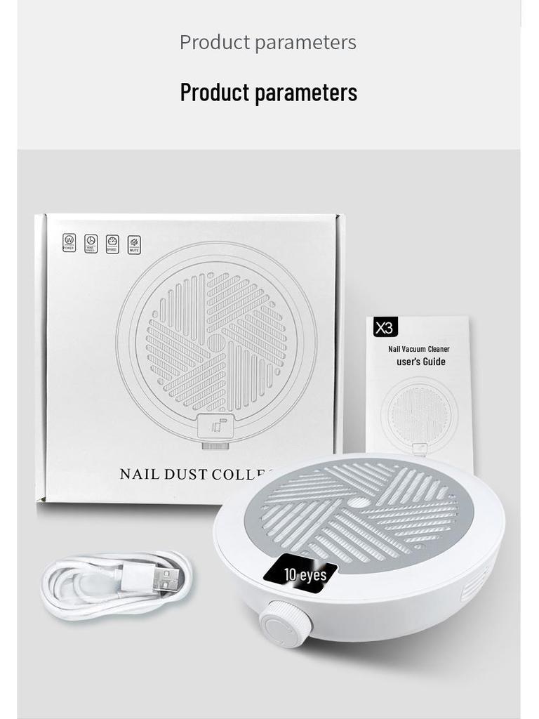 High-Power Low-Noise Japanese Nail Art Dust Collector