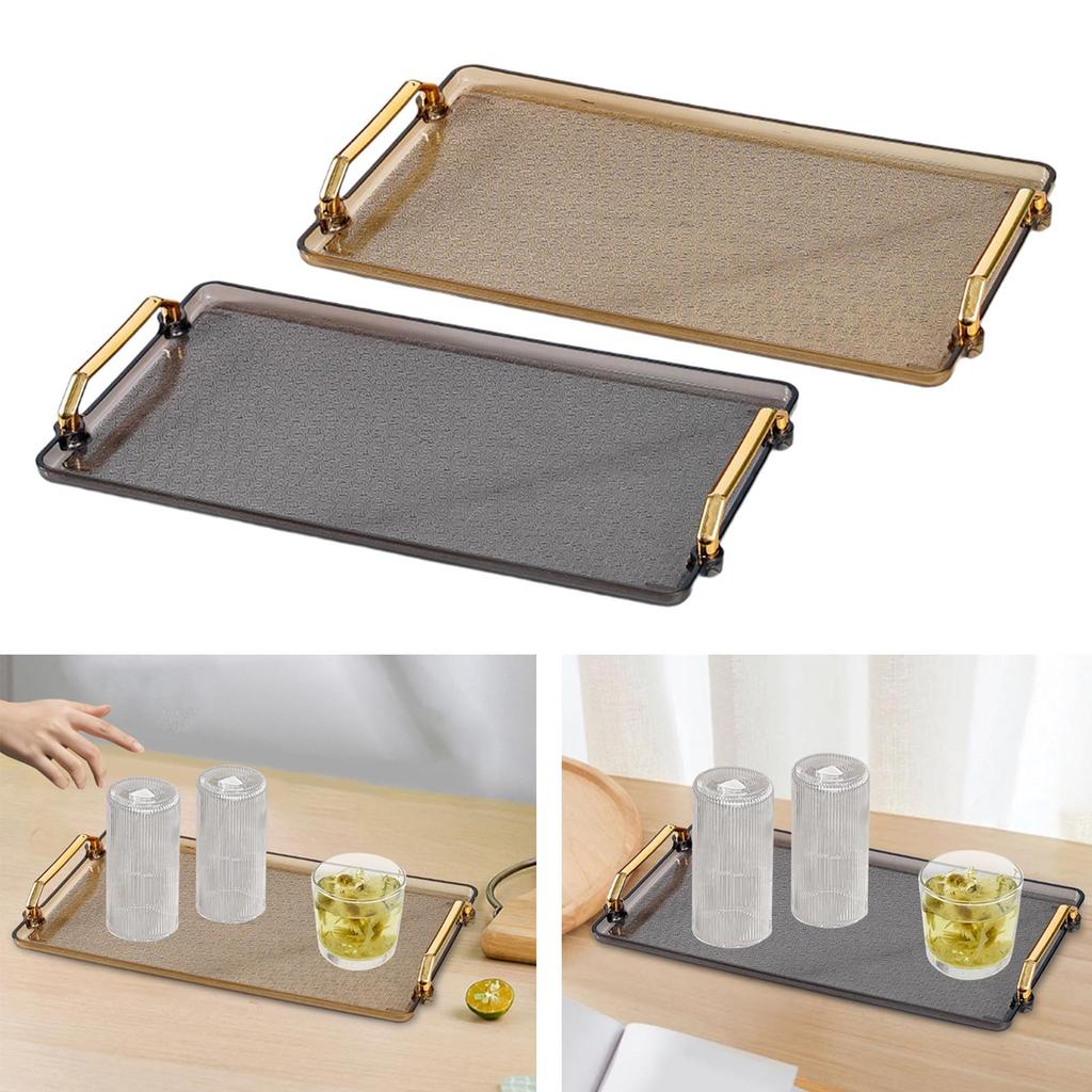 Vanity Tray Dish Serving Tray Storage Organizer Plate for Living Room Guest Room