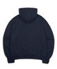 Bluff Fingerhole Crop Zip-Up Hoodie [Blue Black]