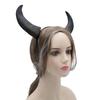 Cosplay Halloween Devil Headband Reusable Cow Horn Hair Hoop Decorative Headdress  Carnival Party