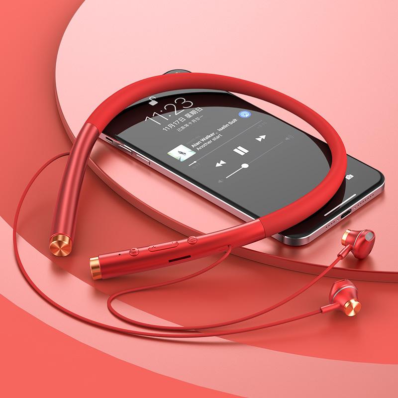 Sports Wireless High-power Bluetooth Headset Neck-hanging Universal