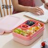 Food Grade Plastic Bento Microwave Safe Lunch Box with Utensils, Multi Compartment for Adults, Daily Meal Prep Workers Portable Container Leak-Proof