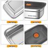 ZISIZ 316 Stainless Steel Food Storage Container with Lid