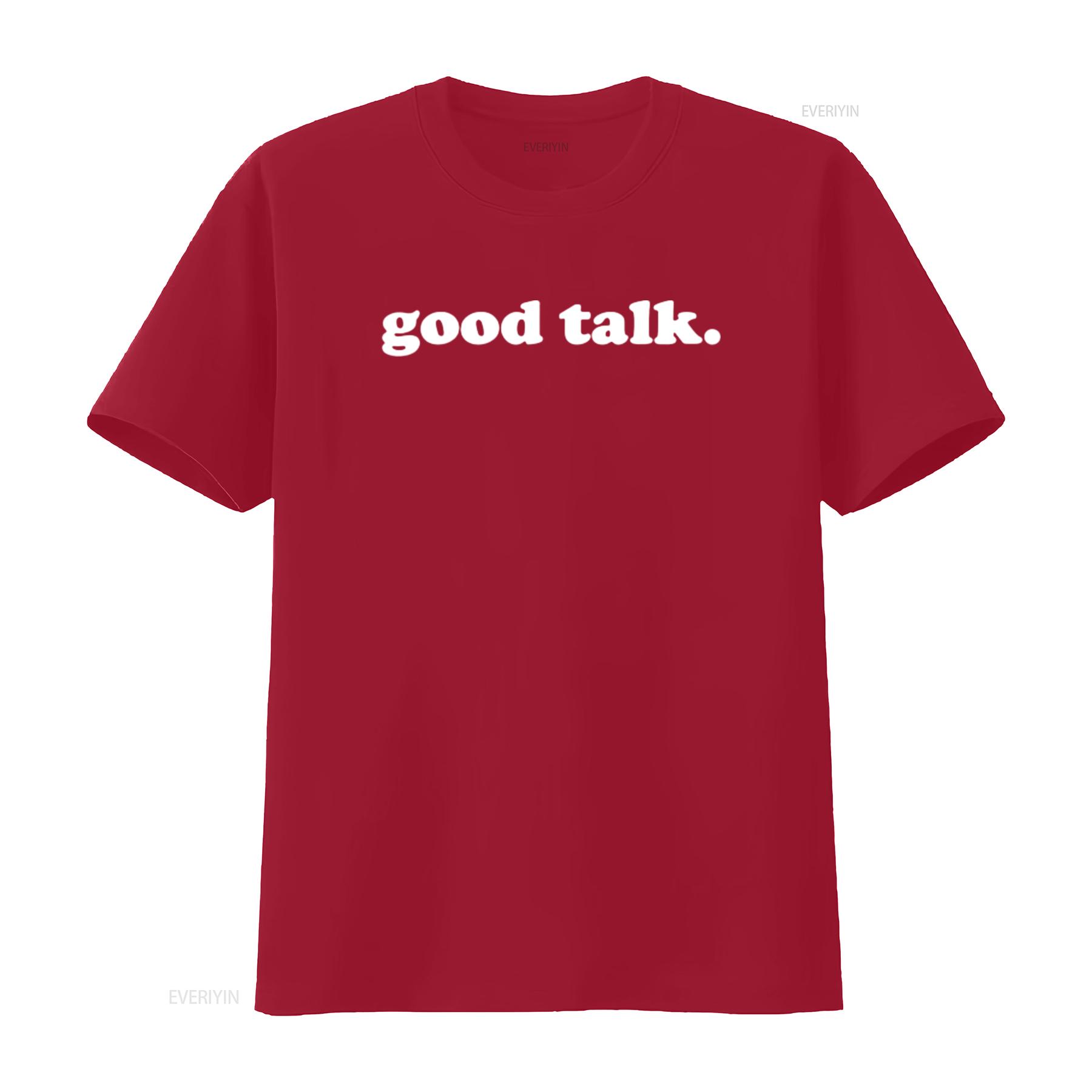 

Женская футболка с саркастичной и смешной надписью Good Talk , черная, размер X Large, винтажная, слегка выстиранная, универсальная, с графическим принтом S