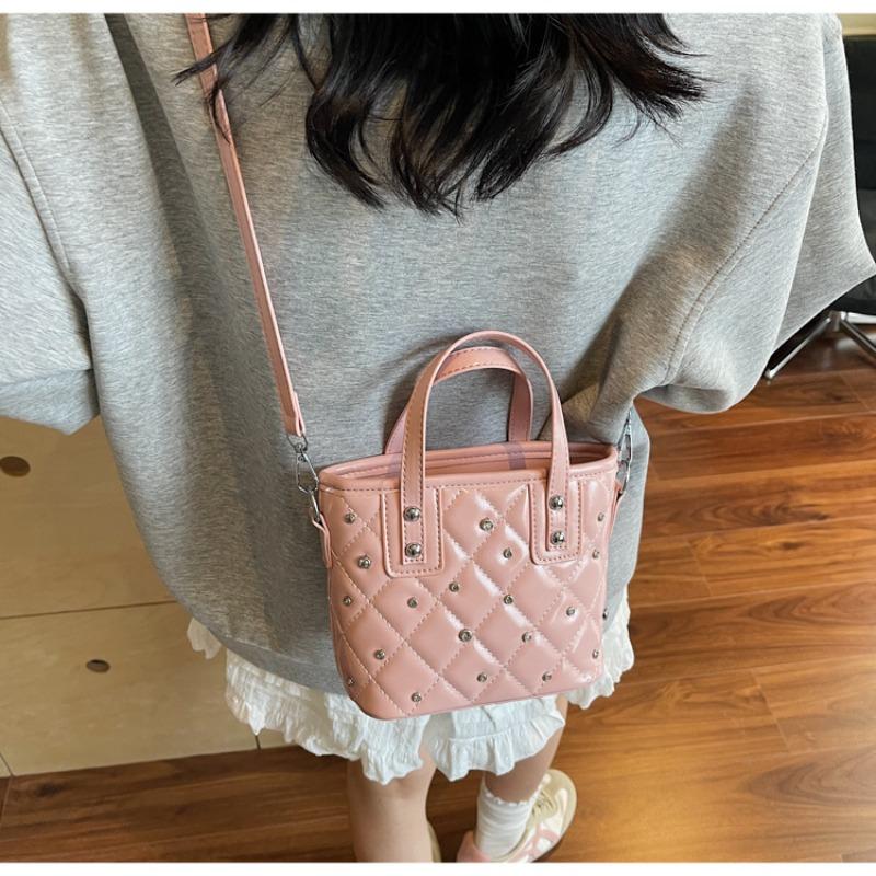 Niche Bag Women's New Summer Versatile Messenger Bag Diamond-encrusted Bucket Bag