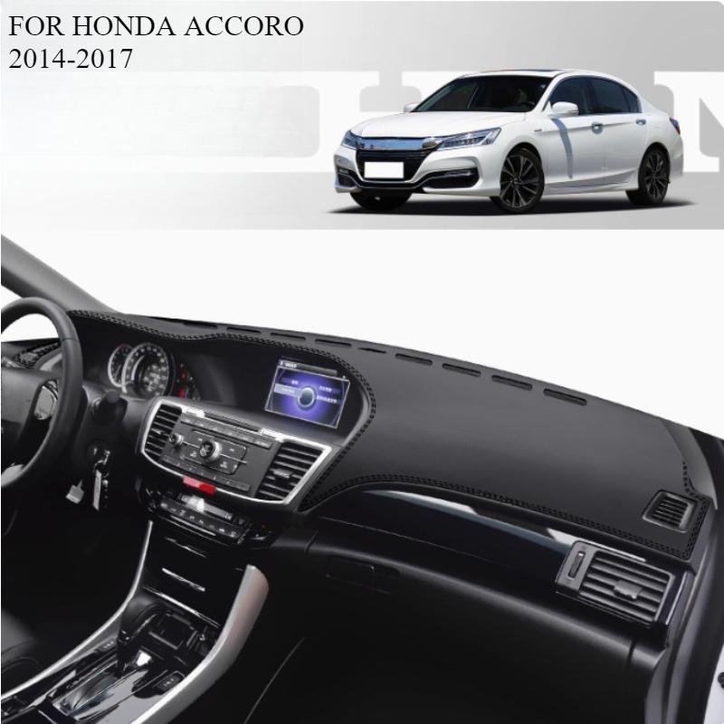 FOR HONDA ACCORO 2014-2017 Car Dash Mat Dashmat Dashboard Mat Cover Sun Shade Dash Board Cover Carpet  Accessories