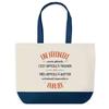Tote Bag - PLANETEE - Tote Bag - Blue - Cotton - « Shopping Bleu Bérengère » Pattern