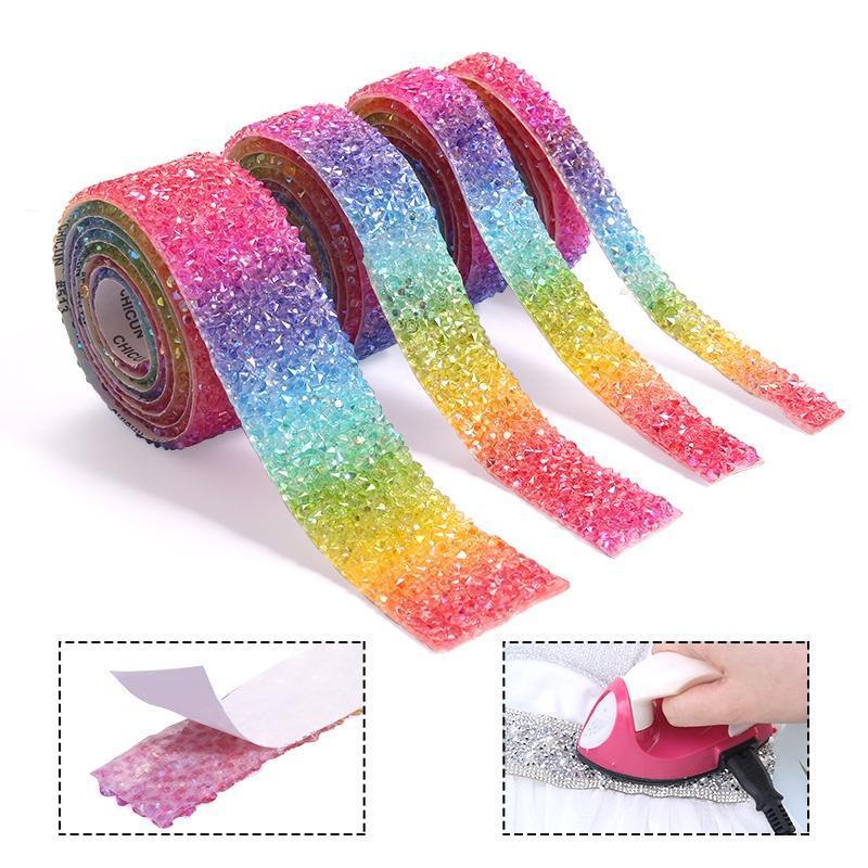 Hot Melt Drill Strip Rainbow Transparent Drill Strip Drill Belt, Accessories Accessories Diy Mobile Phone Case