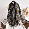 Women S Ethnic Style Court Paisley Print Tassel Long Scarf Elegant Shawl