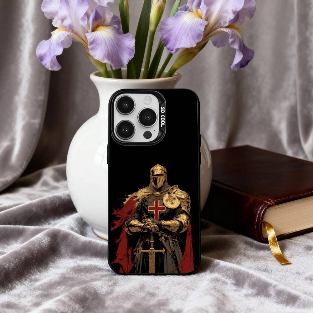 C-Crusaders-S T-Templar-R K-Knight Phone Case For iPhone17,16,15,14,13,12,11 Plus,Pro Max Black Candy silver phone case